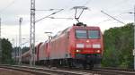 Doppeltraktion 145 041-0 + 145 011-3 mit Erzzug (leer) am 16.09.15 Berlin-Wuhlheide.
