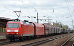 145 013-9 mit einem gemischten Güterzug am 20.04.16 Bf.