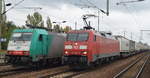 152 005-5 mit KLV-Zug (DB SCHENKER Trailer) am 25.09.17 Bf.