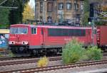 155 265-2 mit einem Containerzug Richtung Berlin-Wedding, 28.10.10 Berlin-Beusselstr.