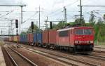 155 158-9 f�hrt zum Personalwechsel im Bhf.