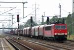 155 078-9 mit langem gemischten G�terzug am 07.06.12 Bhf.