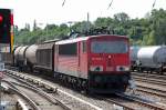 155 085-4 mit gemischtem G�terzug am 02.07.12 Berlin Greifswalder Str.