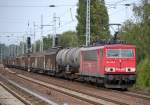 155 158-9 mit gemischtem G�terzug am 21.09.12 Berlin-Karow.