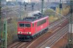155 191-0 Richtung Berlin-Spandau, 20.11.12 Berlin Putlitzbr�cke.
