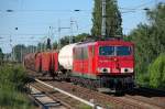 155 096-1 mit gemischtem G�terzug am 05.06.13 Berlin-Karow.