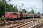 155 251-2 mit gemischtem G�terzug f�r Stahlerzeugnisse am 27.06.13 Berlin-Springpfuhl.