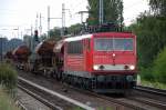 155 178-7 mit gemischtem G�terzug am 28.06.13 Berlin-Karow.