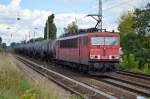 155 175-3 mit Kesselwagenzug am 25.08.14 Berlin-Karow.