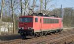 155 036-7 am 17.02.15 Mühlenbeck/Mönchmühle b.Berlin Richtung Oranienburg.