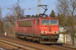 155 109-2 Richtung Bernau am 27.02.15 Berlin-Karow.