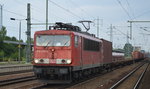 155 245-4 mit Containerzug am 05.08.16 Bf.