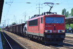 155 192-8 mit gemischtem Güterzug am 23.06.16 Bf.