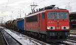 155 061-5 mit gemischtem Güterzug am 12.01.17 Bf.