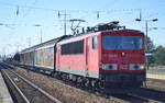 155 134-0 mit gemischtem Güterzug am 28.03.17 Bf.