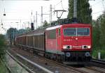 155 068-0 mit einem gemischten G�terzug Richtung Karower Kreuz Berlin, 24.06.10