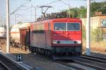 155 013-6 mit gemischtem G�terzug Richtung Berliner Innenring, 09.07.10 Berlin-Blankenburg.