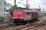 155 130-8 mit einem gemischten G�terzug Richtung Berlin-Gesundbrunnen, 05.09.08 Berlin-Wedding.