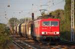 155 127-4 mit einem ganzzug Schiebewandwagen Richtung Karower Kreuz Berlin, 09.09.09 Berlin-Karow.