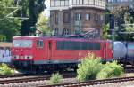 155 036-7 mit Containerzug Richtung Berlin-Wedding, 15.09.10 Gbf.