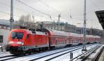 RE1 mit 182 012 am 20.01.16 Berlin-Köpenick.