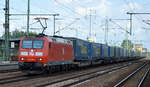 185 060-1 mitb KLV-Zuig (LKW-WALTER Trailer) am 14.06.16 Bf.