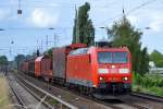 185 185-6 mit gemischtem Güterzug am 19.06.14 Berlin-Karow.