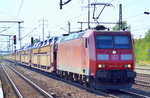 185 174-0 mit einem PKW-Transportzug fabrikneuer Toyota + Lexus Modelle am 08.09.16 Bf.