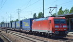 185 192-2 mit KLV-ZUg (LKW-WALTER Trailer)am 23.06.16 Bf.