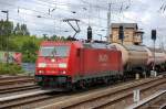 185 308-4 mit Ganzzug Gasdruckkesselwagen (Propen-Transport) Richtung Berlin-Lichtenberg, 04.06.12 Berlin Greifswalder Str.
