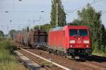 185 397-7 mit gemischtem G�terzug am 06.06.13 Berlin-Karow.