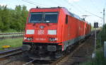 Lozug 185 177-3 mit 185 396-9 am Haken am 31.05.17 Durchfahrt BF.