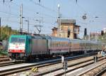 186 241-6 mit der Berlin-Warschau-Express Zuggarnitur Richtung Berlin-Lichtenberg, 24.09.11 Berlin Greifswalder Str.