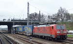 189 059-9 mit KLV-Zug (LKW-WALTER Trailer) am 04.04.17 Berlin-Springpfuhl
