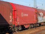 Schiebeplanenwagen f�r Coiltransporte der DB/SCHENKER eingestellt mit der Nr.