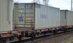 Containertragwagen der DB mit der Nr.