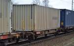 Containertragwagen der DB mit der Nr.