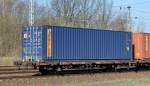 Containertragwagen der DB mit der Nr.