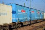 Gelenk-Containertragwagen der DB mit der 31 RIV 80 D-DB 495 3 278-7 Sggmrs 715 (Typ Sggmrs 715.88 lt.