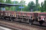 Typischer Flachwagen mit zwei Rads�tzen und Stirn- u.