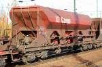 Offener Sch�ttgutwagen der DB eingestellt mit der Nr.