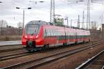 Ein Talent 2 von Bombardier wiedermal auf Testfahrt? 442 729 der DB mit der Aufschrift S-Bahn N�rnberg am 15.02.12 BHf.