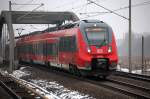 RE5 nach Berlin-S�dkreuz mit 442 316 am 25.02.13 Berlin-Pankow.