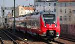 RB19 nach Senftenberg mit 442 820 Richtung Berlin Hbf.(tief) aam 25.02.14 Berlin-Wedding
