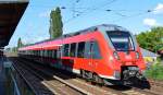 RE3 aus Eberswalde Richtung Berlin-S�dkreuz mit 442 817 am 31.07.14 Berlin-Katrow.