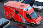 MB mit Kastenmodul, ein RTW der Berliner Feuerwehr am 17.03.12 Berlin-Pankow.