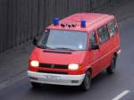 VW T5 Transporter der Berliner Feuerwehr, 13.01.11 Berliner Stadtautobahn H�he Knobelsdorffstr.