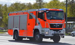 Ein MAN Typ TGS 18.360 4x4 BL EURO 5 (Bj.2011) R�stwagen 3 (RW 3) der Berliner Feuerwehr am 20.04.16 Berlin-Marzahn.