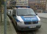 Funkstreifenwagen der Bundespolizei, ein MB Vito 112 CDI 4x4 am Bhf.