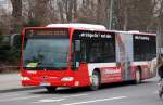 Ein MB CITARO der Verkehrsbetriebe BiLS GmbH ist im Moment auch f�r die Berliner Verkehrsbetriebe (BVG) im Einsatz auf der Linie 107 in Berlin-Pankow, 10.02.11